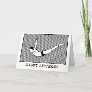Happy Pilates Birthday Card Swan Dive Karte
