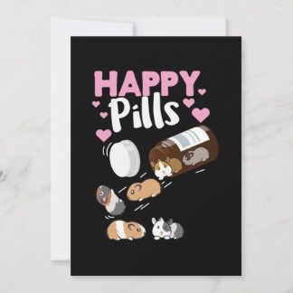 Happy Pill Guinea Pig Dankeskarte
