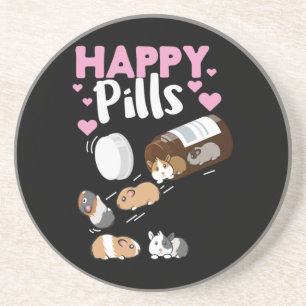 Happy Pill Guinea Pig Getränkeuntersetzer