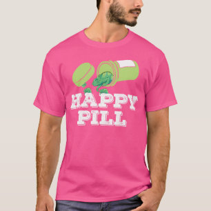 Happy Pill Lizard Reptile Pet Animal Chameleon T-Shirt
