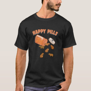 Happy Pills Capybara Funny Capibara Lover Spaß T-Shirt