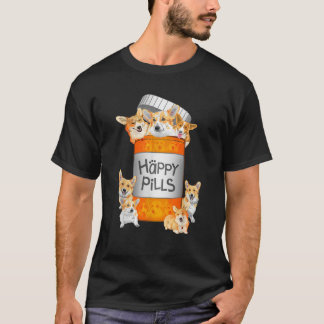 Happy Pills Corgi T Shirt