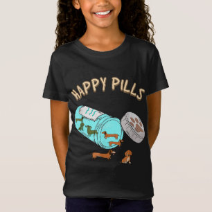 Happy Pills Dackel, Hund Lover Geschenk T-Shirt