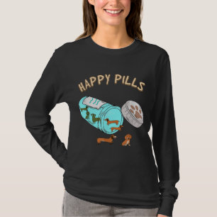 Happy Pills Dackel, Hund Lover Geschenk T-Shirt