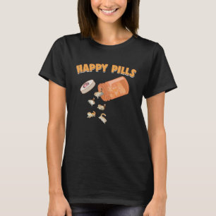 Happy Pills Exotic Kurzhaar Katze Feline Spaß T-Shirt
