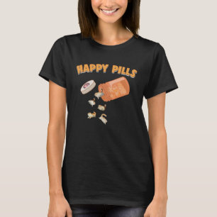 Happy Pills Exotic Kurzhaar Katze Feline Spaß T-Shirt
