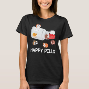 Happy Pills Funny Guinea Pig Lover Geschenk Idee T-Shirt