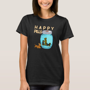 Happy Pills Hunde Retriever Dog Mama Weiner Hound  T-Shirt