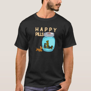 Happy Pills Hunde Retriever Dog Mama Weiner Hound  T-Shirt