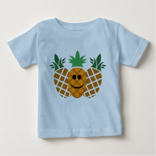 Happy Pineaple Design - Baby Fine Jersey T - Shirt
