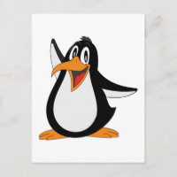 Happy Pinguin Animation Cartoon Illustration