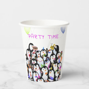 Happy Pinguins Party Paper Cups - Benutzerdefinier Pappbecher