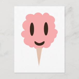Happy Pink Cotton Candy Postkarte
