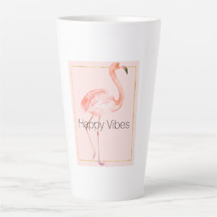 Happy Pink Flamingo Milchtasse