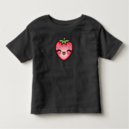 Happy Pink Strawberry Kleinkind T-shirt