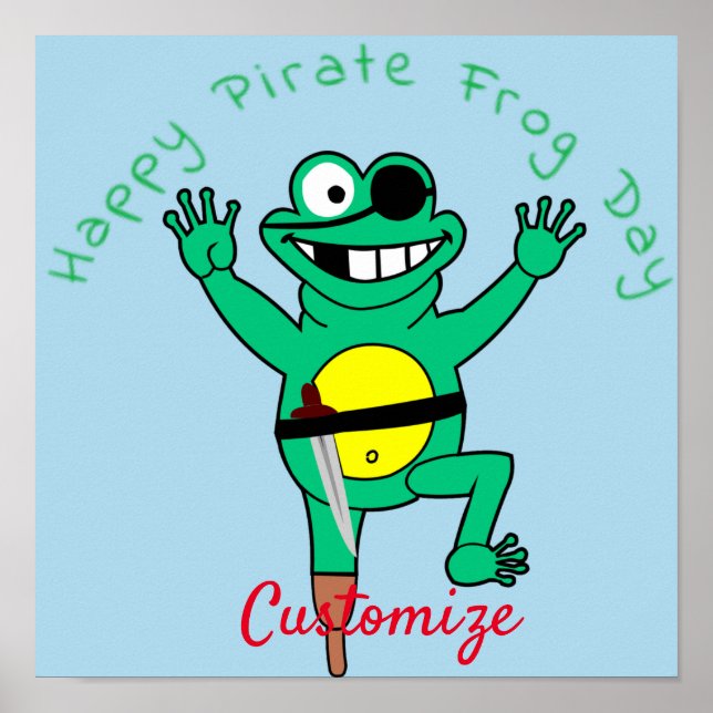 Happy Pirate Frog Day Thunder_Cove Poster (Vorne)