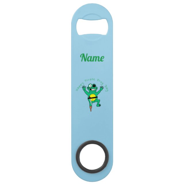 Happy Pirate Frog Day Thunder_Cove  Speed Flaschenöffner (Vorderseite)