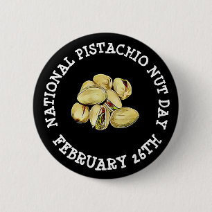 Happy Pistachio Nut Day 26. Februar Button