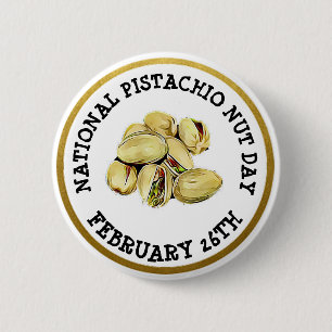 Happy Pistachio Nut Day 26. Februar Button