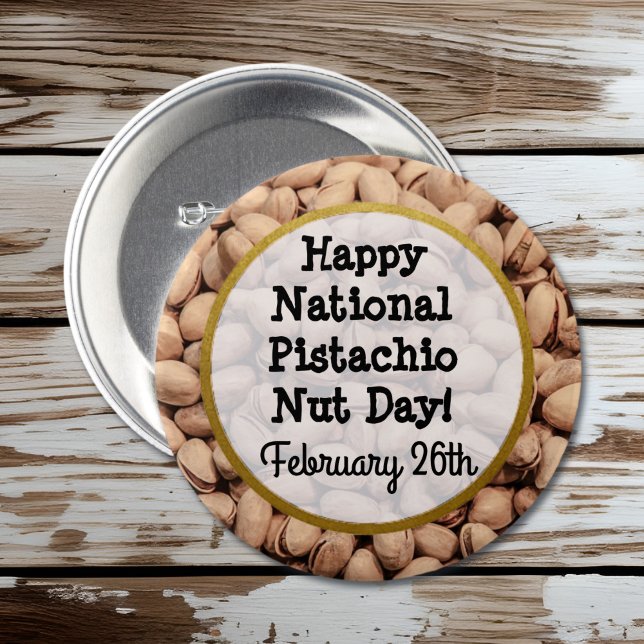 Happy Pistachio Nut Day 26. Februar Button (Von Creator hochgeladen)