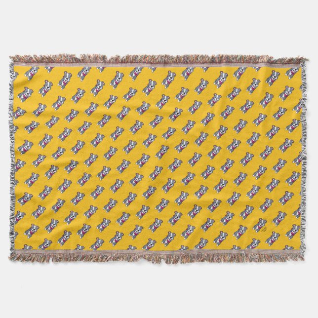 Happy Pit BullThrow Blanket Decke (Vorderseite)