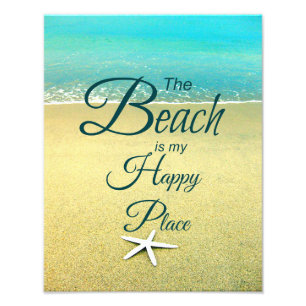 Happy Place Beach Quote Foto