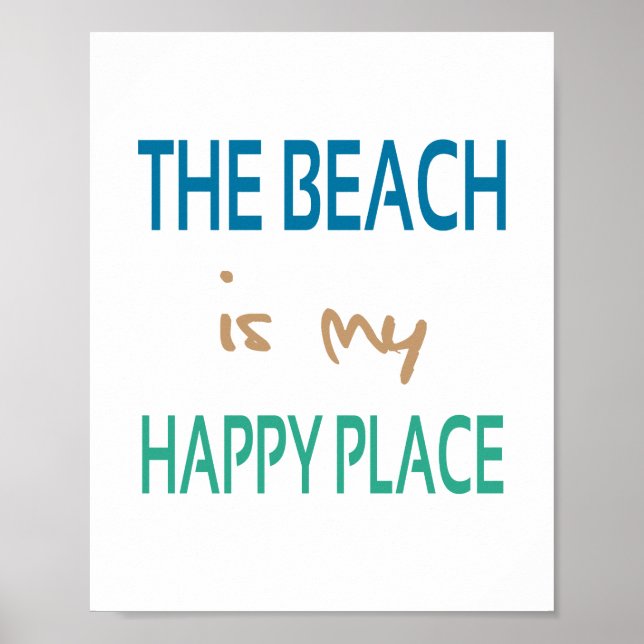 Happy Place (Standard-Bildformat) Poster (Vorne)