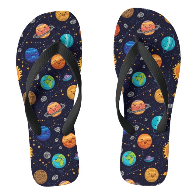 Happy Planets Flip Flops (Fußbett)