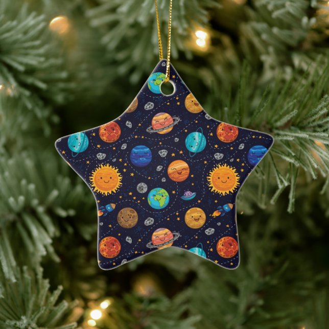 Happy Planets Ornament (Baum)