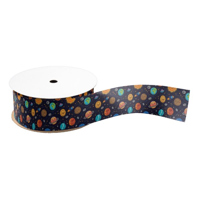 Happy Planets Ribbon Ripsband (Spule)