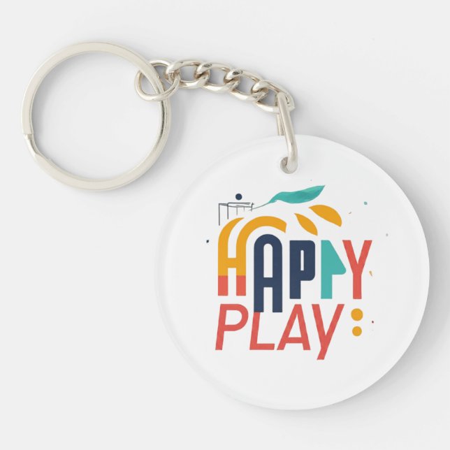 Happy Play Red Schlüsselanhänger (Vorderseite)
