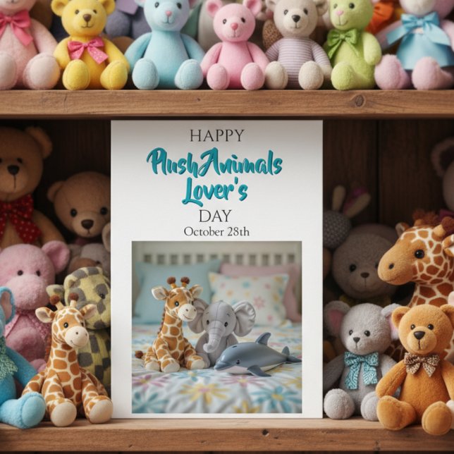 Happy Plush Animals Day | October 28th Karte (Von Creator hochgeladen)