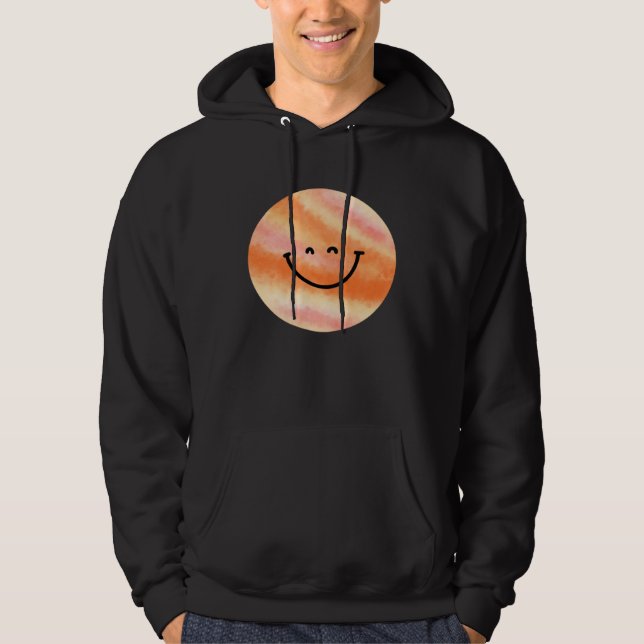 Happy Pluto Planet  Cute  Astronomy Hoodie (Vorderseite)