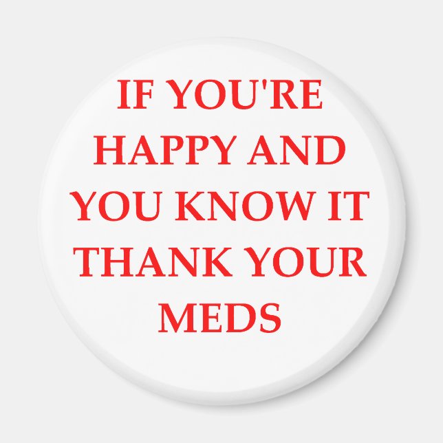 HAPPY.png Magnet (Vorne)