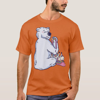 HAPPY POLA BEAR ESSEN EINES UNICORS T-Shirt