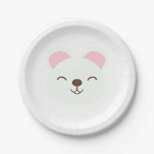 Happy Polar Bear Pappteller