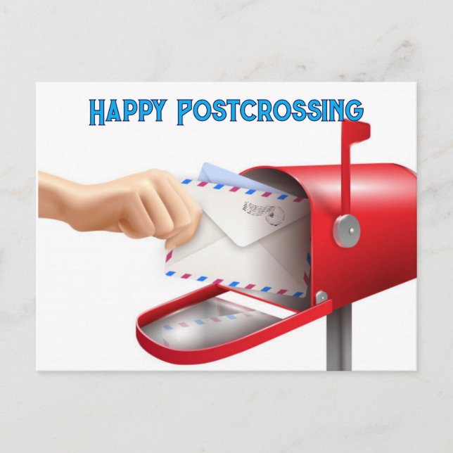 Happy Postcrossing Postkarte (Vorderseite)
