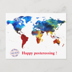 Happy postcrossing! postkarte
