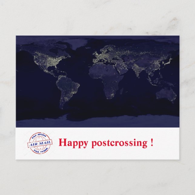 Happy postcrossing! postkarte (Vorderseite)