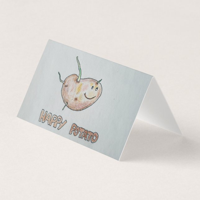 Happy Potato Folded Card (Vorderseite)