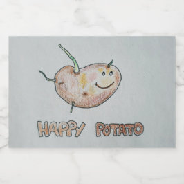 Happy Potato Food and Beverage Label Set Lebensmitteletikett