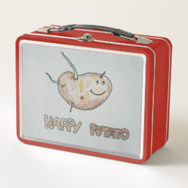 Happy Potato Metal Lunchbox