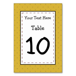 Happy Potato Party Time Tischnummer