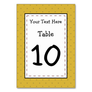 Happy Potato Party Time Tischnummer