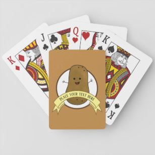 Happy Potato Personalisiert Spielkarten