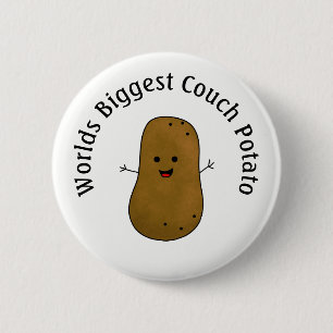 Happy Potato World's Größte Couch Potato Button