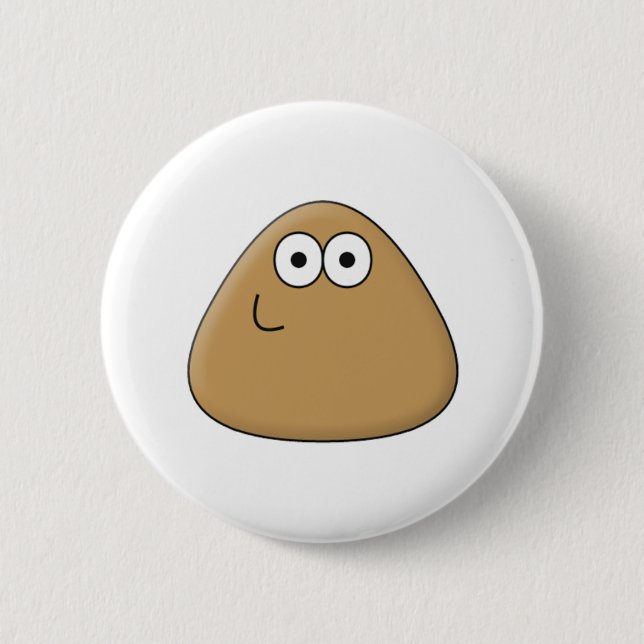 Happy Pou - Button (Vorderseite)