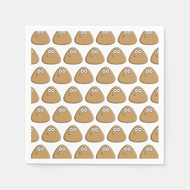Happy Pou - Napkin Serviette (Vorderseite)