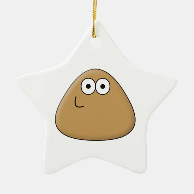 Happy Pou - Star Ornament (Vorne)