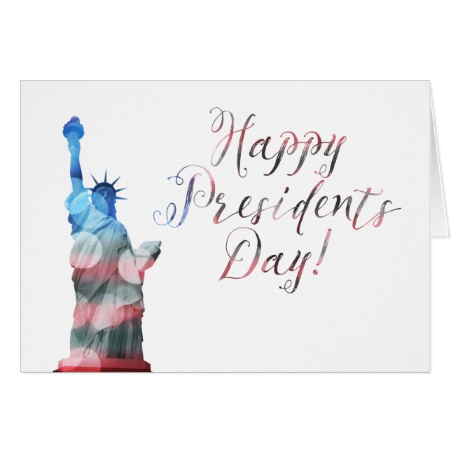 Happy Präsidenten Day Freiheit bokeh (Vorderseite (Horizontal))